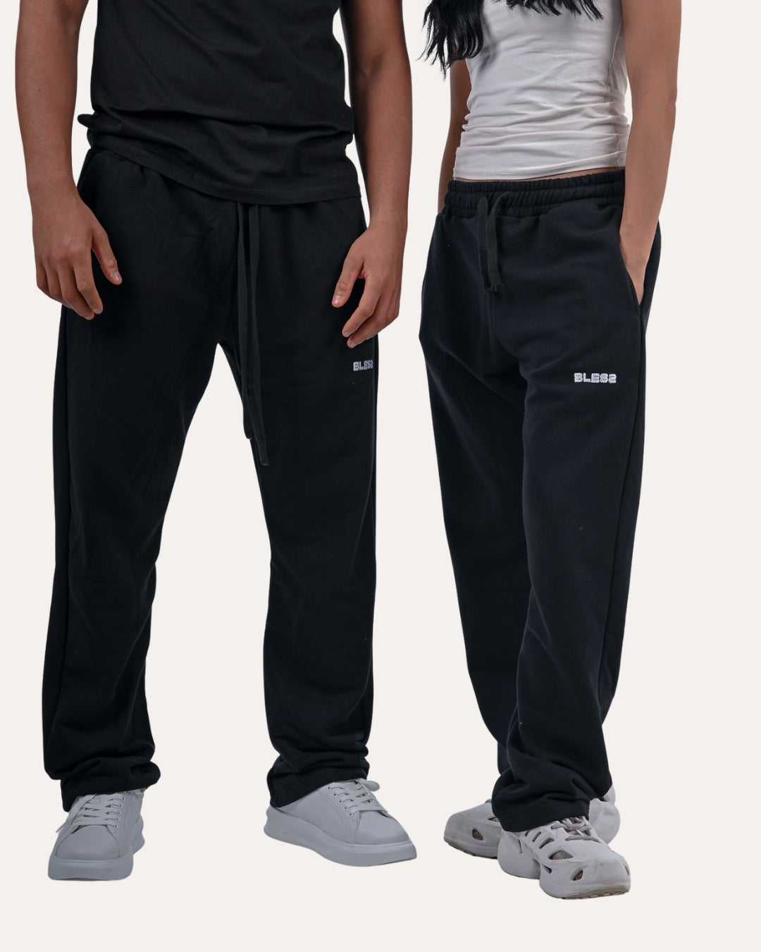 Black Relaxed Fit Sweatpants