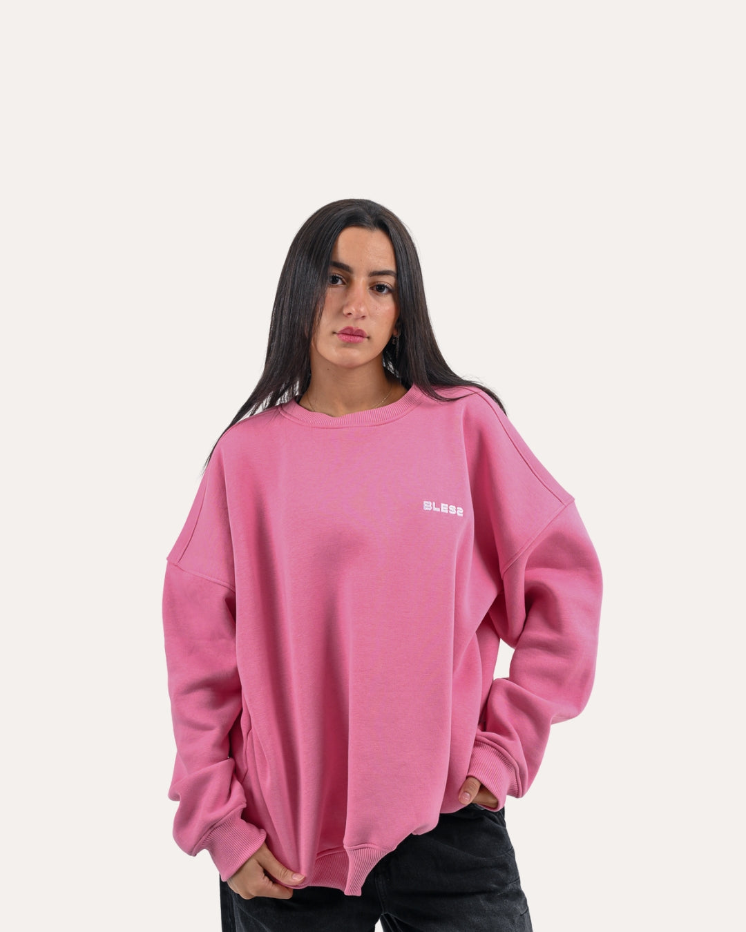 Pink Bless Crewneck