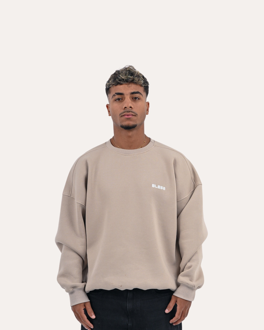 Beige Bless Crewneck