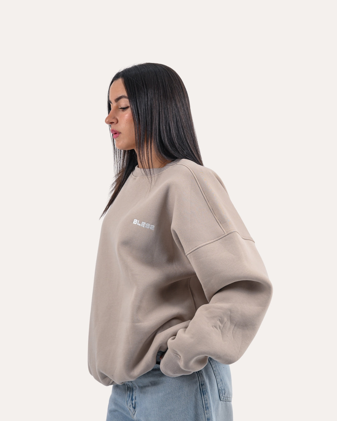 Beige Bless Crewneck