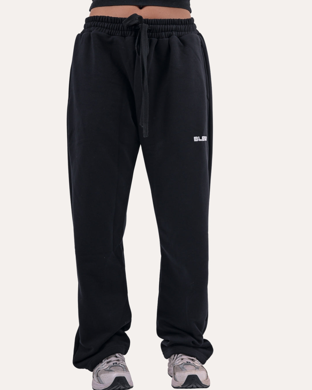 Black Relaxed Fit Sweatpants