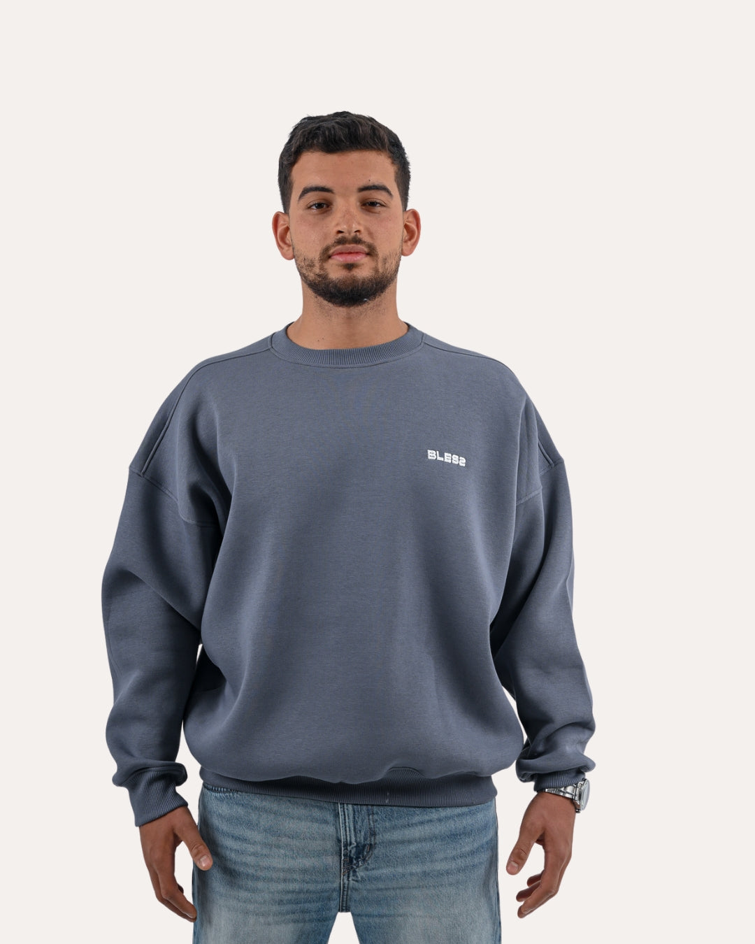 Grey Bless Crewneck