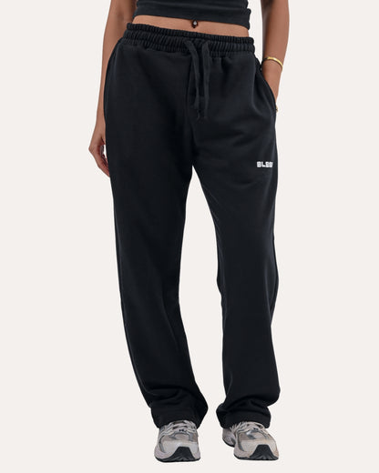 Black Relaxed Fit Sweatpants