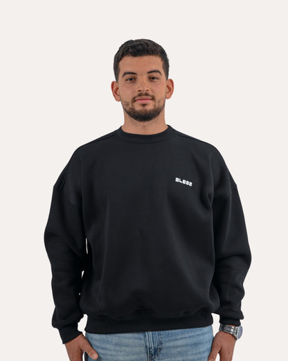 Black Bless Crewneck