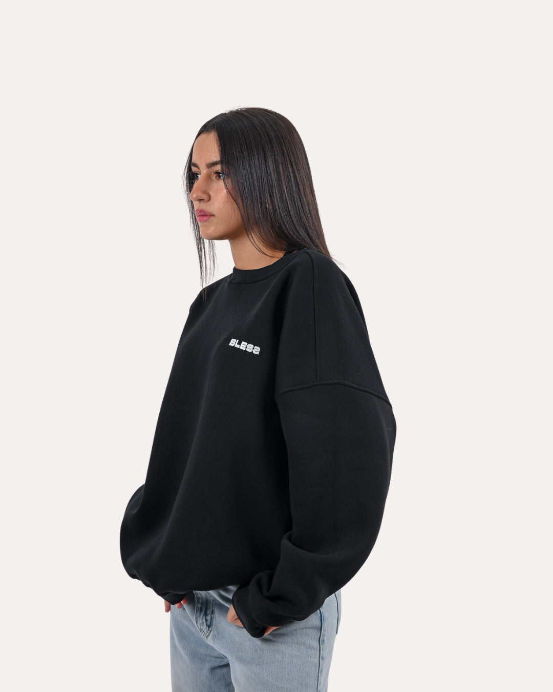 Black Bless Crewneck