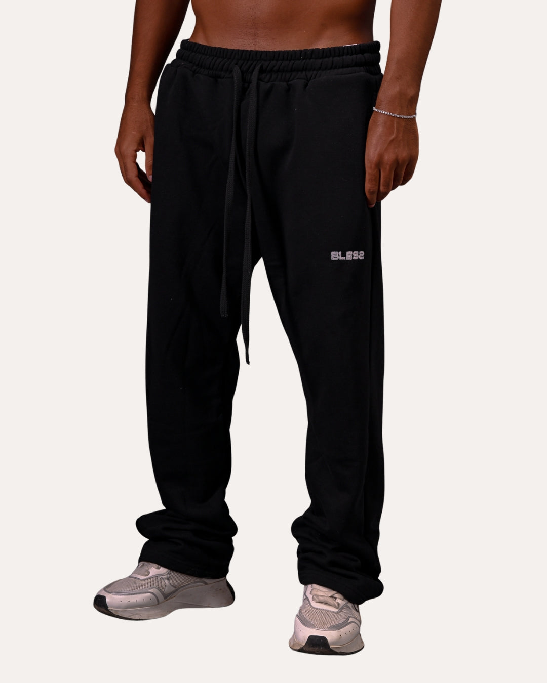 Black Relaxed Fit Sweatpants